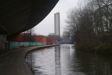 Trellick Tower and the Grand Union Canal
